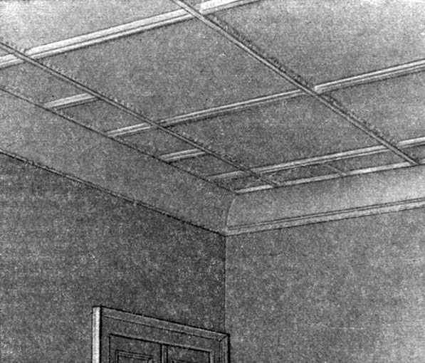 Рис. 6. Декоративная раскладка на потолке